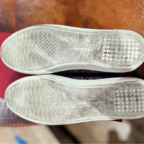 Salvatore Ferragamo Black and Gold Loafers - Picture 5 of 6